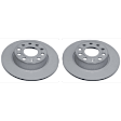 SET-ZCZ600323420-2 Rear Brake Disc, Plain Surface, Solid, 253 mm