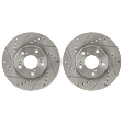 Front Brake Disc, Natural Finish, Cross-drilled and Slotted, Vented, 5 Lugs, 281.94 mm
