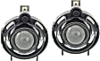 Front, Driver and Passenger Side Fog Lights, With Bulbs, Halogen, CAPA CERTIFIED