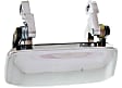 Front, Driver and Passenger Side Chrome Exterior Door Handle, Without Key Hole