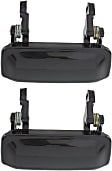 2008 Ford Ranger - Front, Driver and Passenger Side Smooth Black Exterior Door Handle, Without Key Hole, 2-Door, USA Type, Standard Cab Pickup