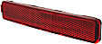 Rear, Driver and Passenger Side Bumper Reflector, CAPA Certified