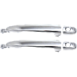 Front, Driver and Passenger Side Exterior Door Handle, Chrome, With Key Hole