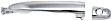 Front, Driver and Passenger Side Exterior Door Handle, Chrome, With Key Hole