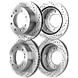 2019 Chevrolet Silverado 2500 HD - Front and Rear Brake Disc, Cross-drilled and Slotted, Vented, 8 Lugs, 6.0L 8Cyl, Pro-Line Series