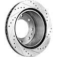 2019 Chevrolet Silverado 2500 HD - Front and Rear Brake Disc, Cross-drilled and Slotted, Vented, 8 Lugs, 6.0L 8Cyl, Pro-Line Series