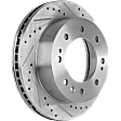 2019 Chevrolet Silverado 2500 HD - Front and Rear Brake Disc, Cross-drilled and Slotted, Vented, 8 Lugs, 6.0L 8Cyl, Pro-Line Series