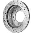 2019 Chevrolet Silverado 2500 HD - Front and Rear Brake Disc, Cross-drilled and Slotted, Vented, 8 Lugs, 6.0L 8Cyl, Pro-Line Series