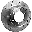 2013 Dodge Durango - Front and Rear Brake Disc, Cross-drilled and Slotted, 5 Lugs, 330 mm, Except Heavy Duty Brakes, 5.7L 8Cyl, Pro-Line Series
