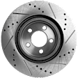 2008 Dodge Charger - Front and Rear Brake Disc, Cross-drilled and Slotted, 5 Lugs, RWD,  Single Piston Front Caliper, Solid Rear Disc, 2.7L 6Cyl, Pro-Line Series