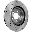 2008 Dodge Charger - Front and Rear Brake Disc, Cross-drilled and Slotted, 5 Lugs, RWD,  Single Piston Front Caliper, Solid Rear Disc, 2.7L 6Cyl, Pro-Line Series