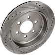 2014 Ford Expedition XLT - Front and Rear Brake Disc, Cross-drilled and Slotted, 6 Lugs, Front-350.01 mm/Rear-342.2 mm, 5.4L 8Cyl, Pro-Line Series