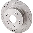 2012 Acura TSX - Front and Rear Brake Disc, Natural Finish, Cross-drilled and Slotted, Front-Vented/Rear-Solid, 5 Lugs, Front-299.97 mm/Rear-281.69 mm, 299.97 mm Front Disc, 281.69 mm Rear Disc, 3.5L 6Cyl, Pro-Line Series