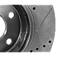 Front and Rear Brake Disc, 4-Wheel Set, Cross-drilled and Slotted, Vented - Front; Solid - Rear, 5 Lugs, Pro-Line Series