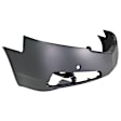 0002BA-87-0 Front Primed Bumper Cover, White Glove Premium Unfolded Delivery,  With Fog Light Holes, Without Parking Aid Sensor Holes