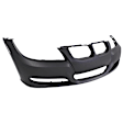 0054C-87C-0 Front Primed Bumper Cover, White Glove Premium Unfolded Delivery,  Sedan/Wagon, With Fog Light Holes, Without Park Distance Control, Without Headlight Washer Holes