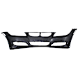 0054C-87C-0 Front Primed Bumper Cover, White Glove Premium Unfolded Delivery,  Sedan/Wagon, With Fog Light Holes, Without Park Distance Control, Without Headlight Washer Holes