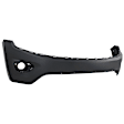088B-87UU Front, Upper Primed Bumper Cover, White Glove Premium Unfolded Delivery,  Without Parking Aid Sensor Holes