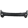 088B-87UU Front, Upper Primed Bumper Cover, White Glove Premium Unfolded Delivery,  Without Parking Aid Sensor Holes