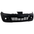 2011 Nissan Versa - Front Primed Bumper Cover,  For Models Without Spoiler, Sedan, White Glove Delivery