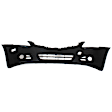 1614-87-2 Front Primed Bumper Cover, White Glove Premium Unfolded Delivery,  Sedan, With Fog Light Holes, Without Parking Aid Sensor Holes