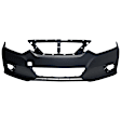 1614-87-3 Front Primed Bumper Cover, White Glove Premium Unfolded Delivery,  Without Parking Aid Sensor Holes