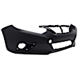 1614-87-3 Front Primed Bumper Cover, White Glove Premium Unfolded Delivery,  Without Parking Aid Sensor Holes