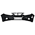 1614-87-3 Front Primed Bumper Cover, White Glove Premium Unfolded Delivery,  Without Parking Aid Sensor Holes