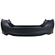 1614-89A-0 Rear Primed Bumper Cover, White Glove Premium Unfolded Delivery,  Without Parking Aid Sensor Holes
