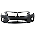 1614A-87-0 Front Primed Bumper Cover, White Glove Premium Unfolded Delivery,  Sedan