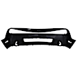162-87 Front Primed Bumper Cover, White Glove Premium Unfolded Delivery,  With Holes For Turn Signal Light And Spoiler