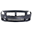 1633-87Q-0 Front Primed Bumper Cover, White Glove Premium Unfolded Delivery,  With Fog Light Holes CAPA Certified