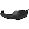 1633-89AQ-0 Rear Primed Bumper Cover, White Glove Premium Unfolded Delivery, CAPA Certified
