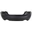 1633-89Q-0 Rear Primed Bumper Cover, White Glove Premium Unfolded Delivery, CAPA Certified