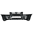1645-87-0 Front Primed Bumper Cover, White Glove Premium Unfolded Delivery,  With Emblem Provision