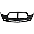 173A-87 Front Primed Bumper Cover, White Glove Premium Unfolded Delivery,  For Models Without Adaptive Cruise Control, Except SRT-8