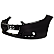 197A-87U Front Primed Bumper Cover, White Glove Premium Unfolded Delivery,  Without Tow Hook Hole