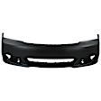 199-87A Front Primed Bumper Cover, White Glove Premium Unfolded Delivery,  With Fog Light Holes