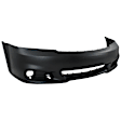 199-87A Front Primed Bumper Cover, White Glove Premium Unfolded Delivery,  With Fog Light Holes