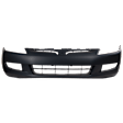 2816-87-2 Front Primed Bumper Cover, White Glove Premium Unfolded Delivery,  Coupe, With Emblem Provision and Fog Light Holes, Without Parking Aid Sensor Holes
