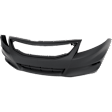 2817-87A-0 Front Primed Bumper Cover, White Glove Premium Unfolded Delivery,  Coupe, With Fog Light Holes, Without Parking Aid Sensor Holes