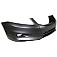 2817-87C-0 Front Primed Bumper Cover, White Glove Premium Unfolded Delivery,  Sedan, Without Parking Aid Sensor Holes, With Spoiler Holes, With Fog Light Holes