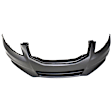 2817-87C-0 Front Primed Bumper Cover, White Glove Premium Unfolded Delivery,  Sedan, Without Parking Aid Sensor Holes, With Spoiler Holes, With Fog Light Holes