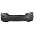 2913A-89Q-0 Rear, Primed Upper Bumper Cover, White Glove Premium Unfolded Delivery, Sedan, CAPA CERTIFIED