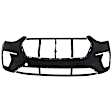 3172-87Q-0 Front Primed Upper Bumper Cover, White Glove Premium Unfolded Delivery, CAPA Certified
