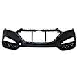 3175-87UQ-0 Front Primed Upper Bumper Cover, White Glove Premium Unfolded Delivery, CAPA Certified