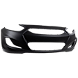 2012 Hyundai Accent - Front Primed Bumper Cover, White Glove Delivery