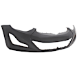 3194BA-87Q-0 Front Primed Bumper Cover, White Glove Premium Unfolded Delivery, CAPA Certified