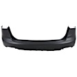 3242-89Q-0 Rear, Primed Upper Bumper Cover, White Glove Premium Unfolded Delivery, Sedan, CAPA CERTIFIED