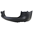3242-89Q-0 Rear, Primed Upper Bumper Cover, White Glove Premium Unfolded Delivery, Sedan, CAPA CERTIFIED